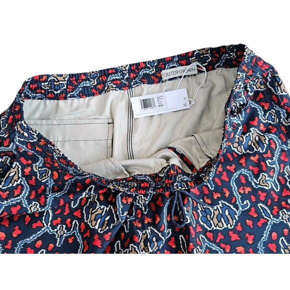 Outerknown Nomadic Volley Shorts Mens Large Hybrid Unlined Swim Trunks Printed - Picture 8 of 15